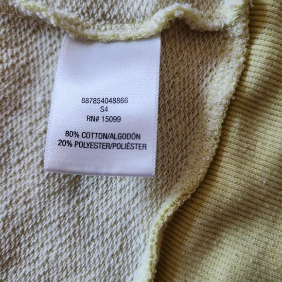 Bongo Y2k butter yellow hoodie sweatshirt Sz M vintage skater grunge Indie - Picture 7 of 7